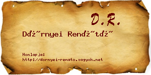 Dörnyei Renátó névjegykártya